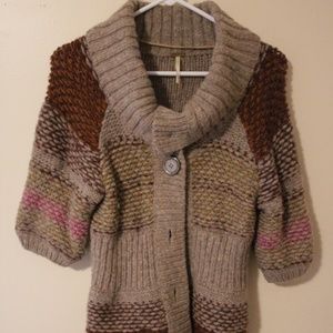 Free People chunky knit cardigan